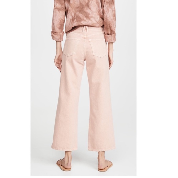 SLVRLAKE Grace Ankle Wide Leg Jeans in Blush - Picture 5 of 15